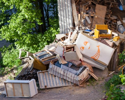 Workers loading rubbish in Muswell Hill commercial area